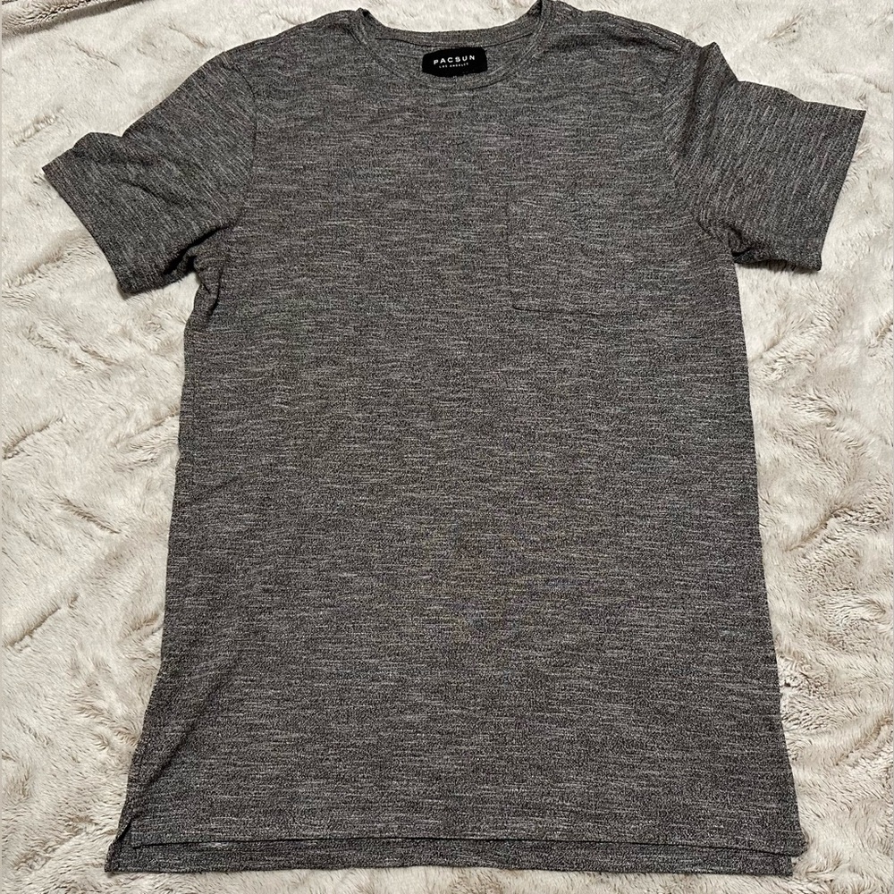 PacSun Heathered Charcoal Short Sleeve Tee